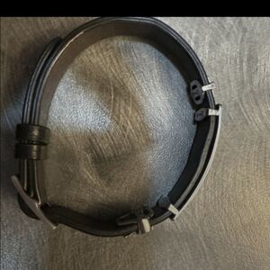 Black and Silver Inspirational Bracelet